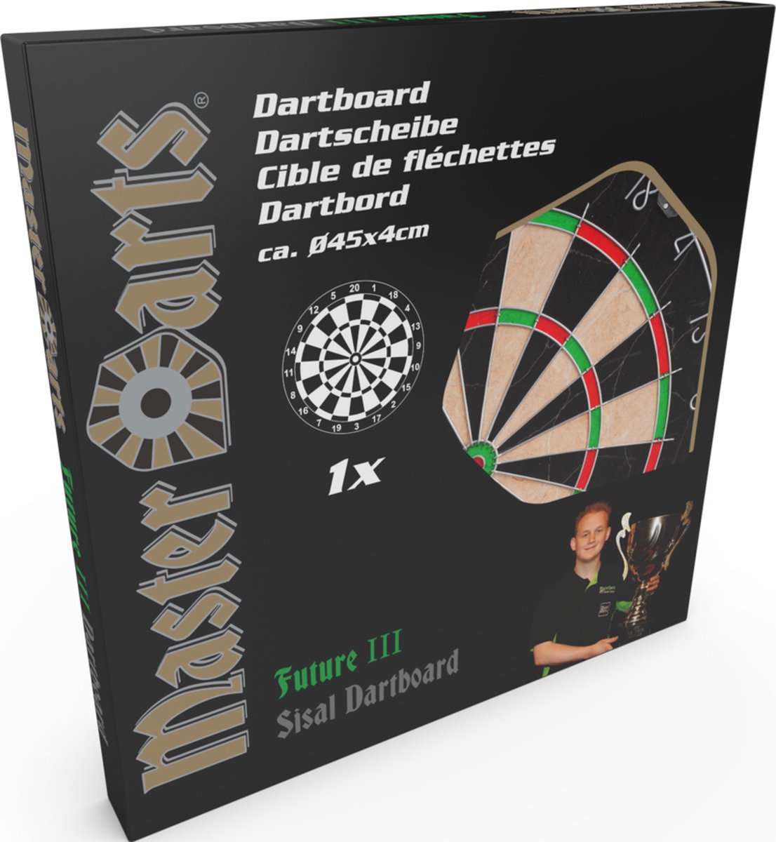 Masterdarts Dartboard - Sisal Bord - 45Ø x 4 cm