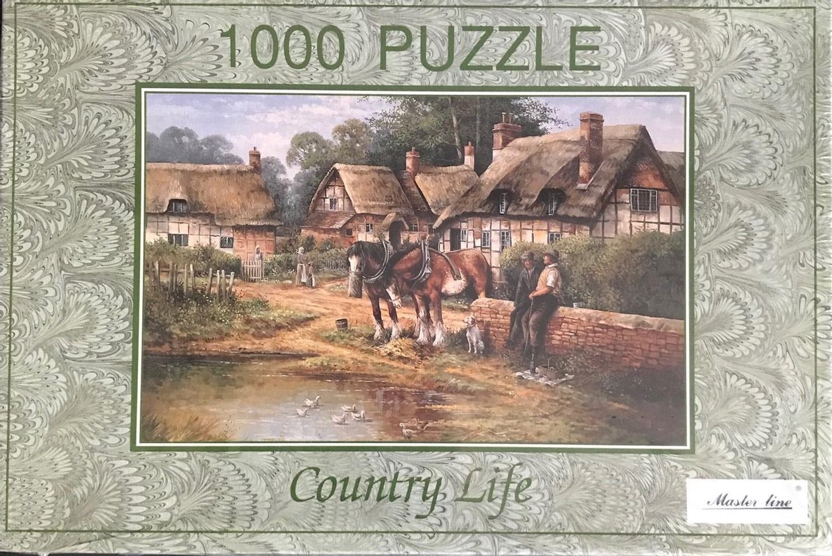 2 x Puzzle van Master-Line - 1000 stukjes - Country Life