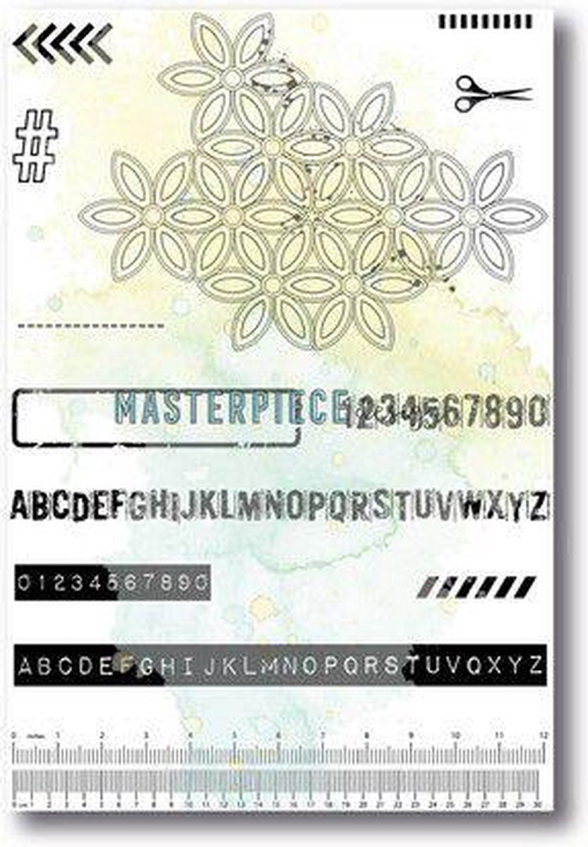 Masterpiece Clear Stempelset - Grungy Flowers 4x6 MP202095 (02-23)