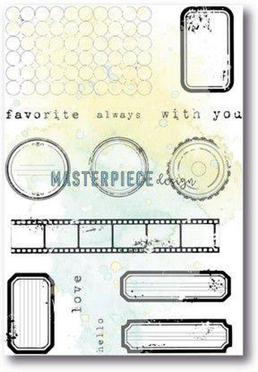 Masterpiece Clear Stempelset - Label Mania 4x6 MP202093 (02-23)