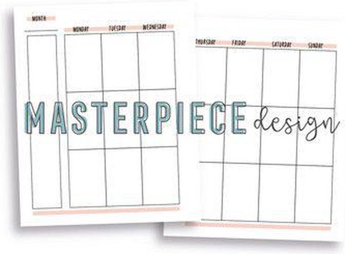 Masterpiece Memory Planner - Weekly Inserts - 6x8 - pink MP202078 26 weeks (02-23)