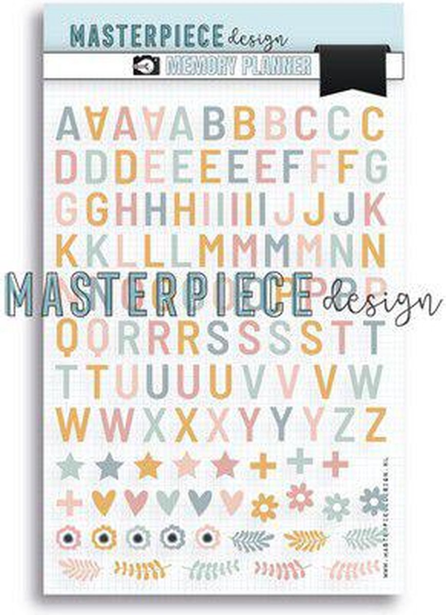 Masterpiece Puffy stickers - Alphabet A5 MP202090 (02-23)