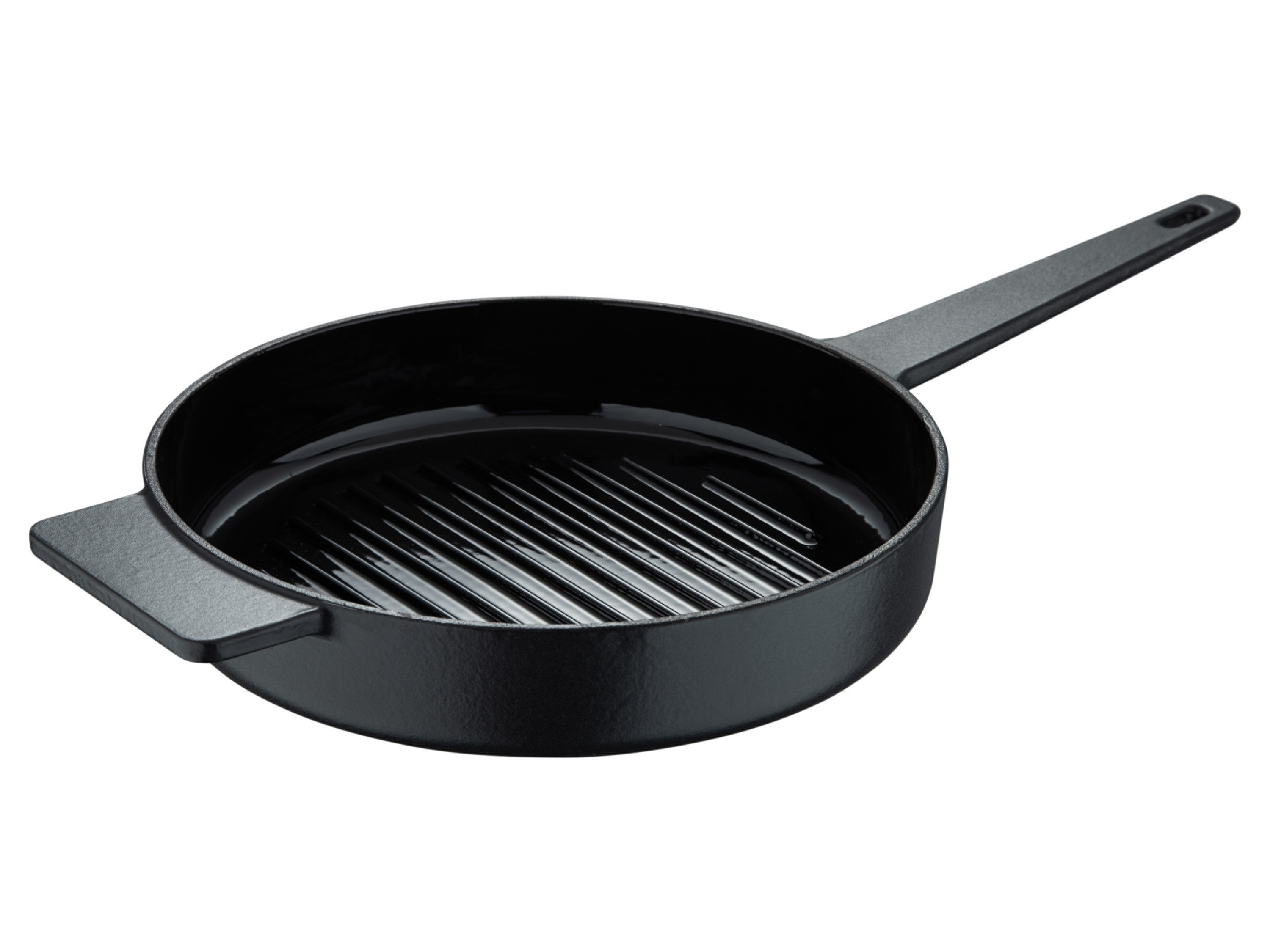 Masterpro Gietijzeren grillpan Ø 25 cm (Zwart)