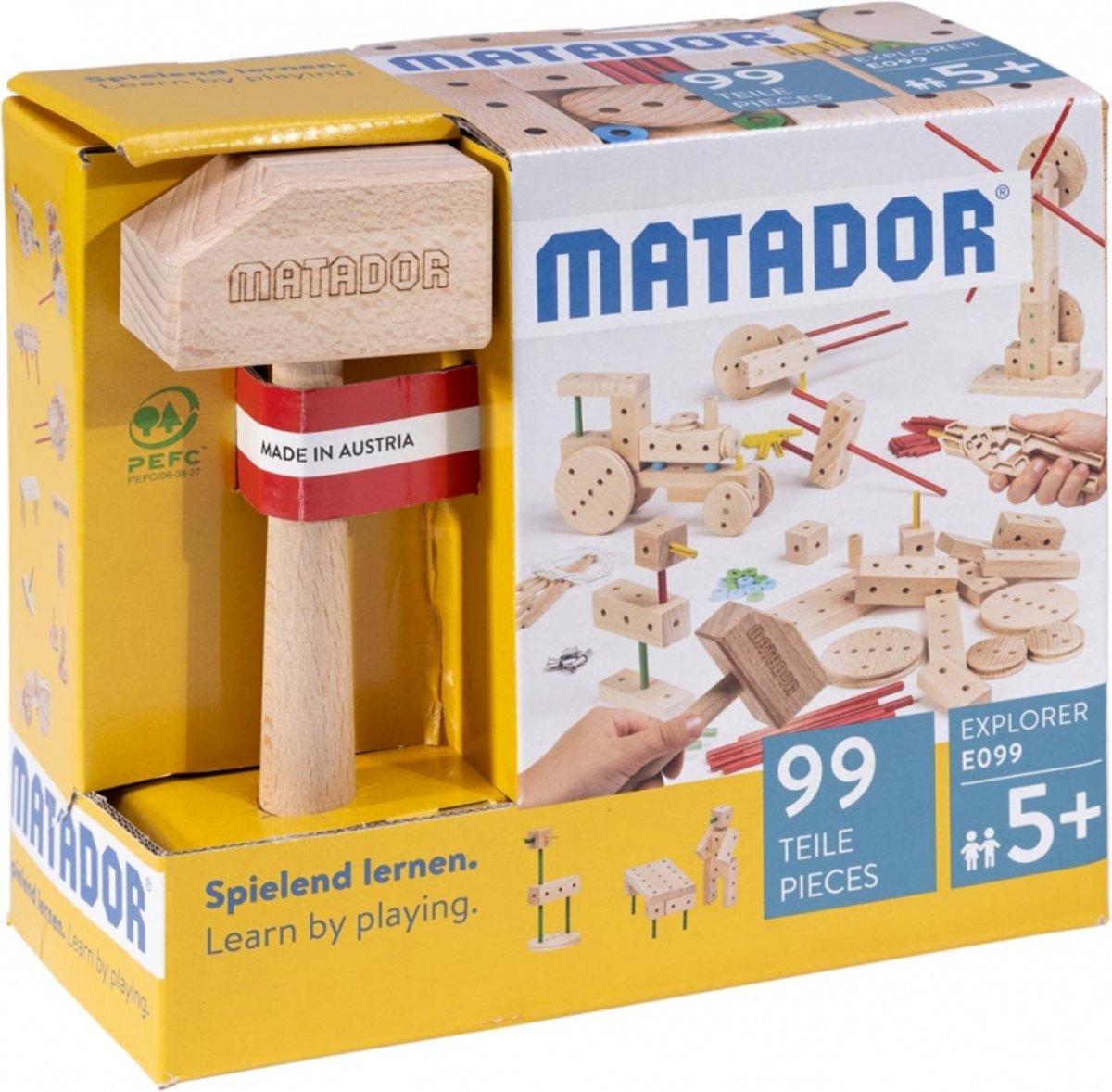 Matador Explorer 5+ 99-delig Klassik0 Houten Bouwset