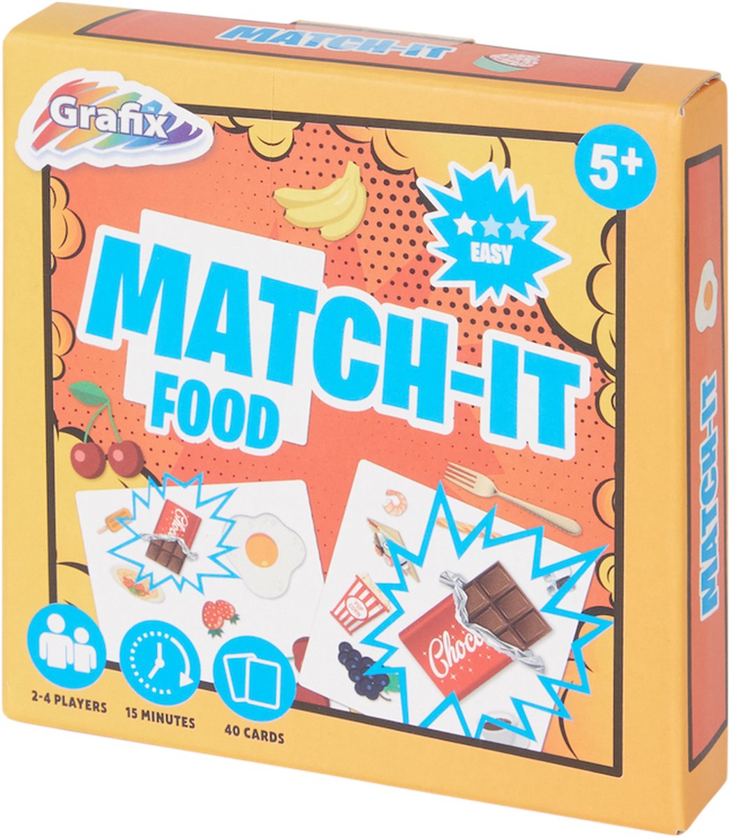 Grafix match-It kaartspel 5+ - Food