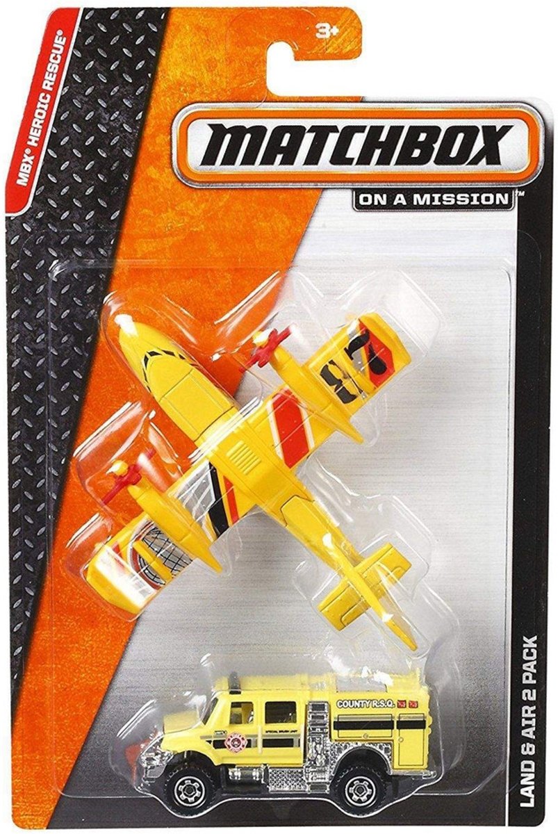 Matchbox - Land/Air 2 Pack - Auto en vliegtuig