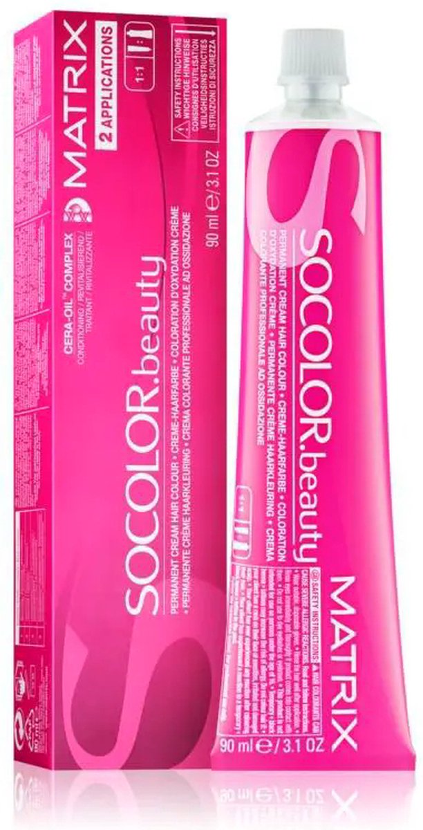 Matrix SoColor Beauty Permanente Haarverf 4RV Medium Brown Red Violet 60ml.