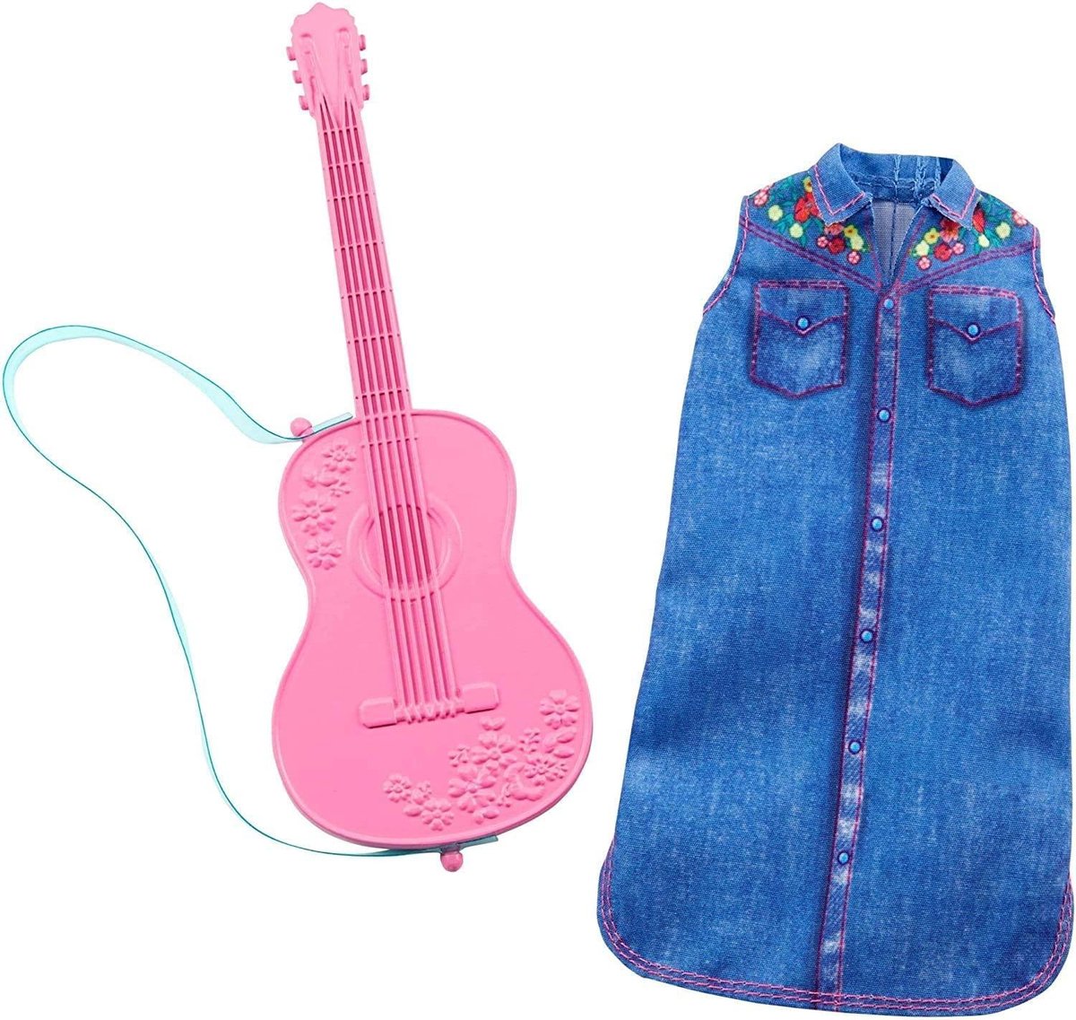 Barbie Fashion Beroepen en Hobbys gitaar spelen kleding en gitaar