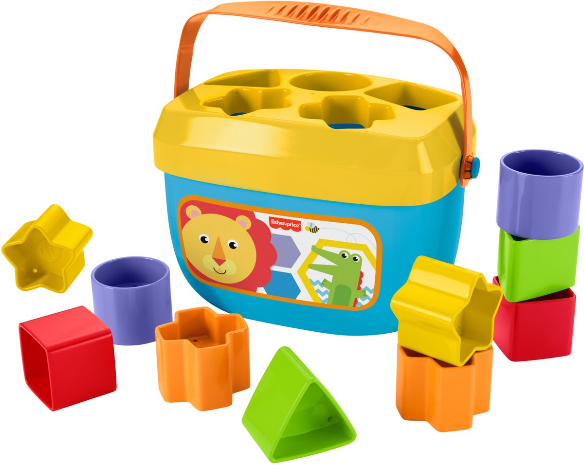 Fisher Price - Baby’s eerste blokken - Houten sorteerspeelgoed