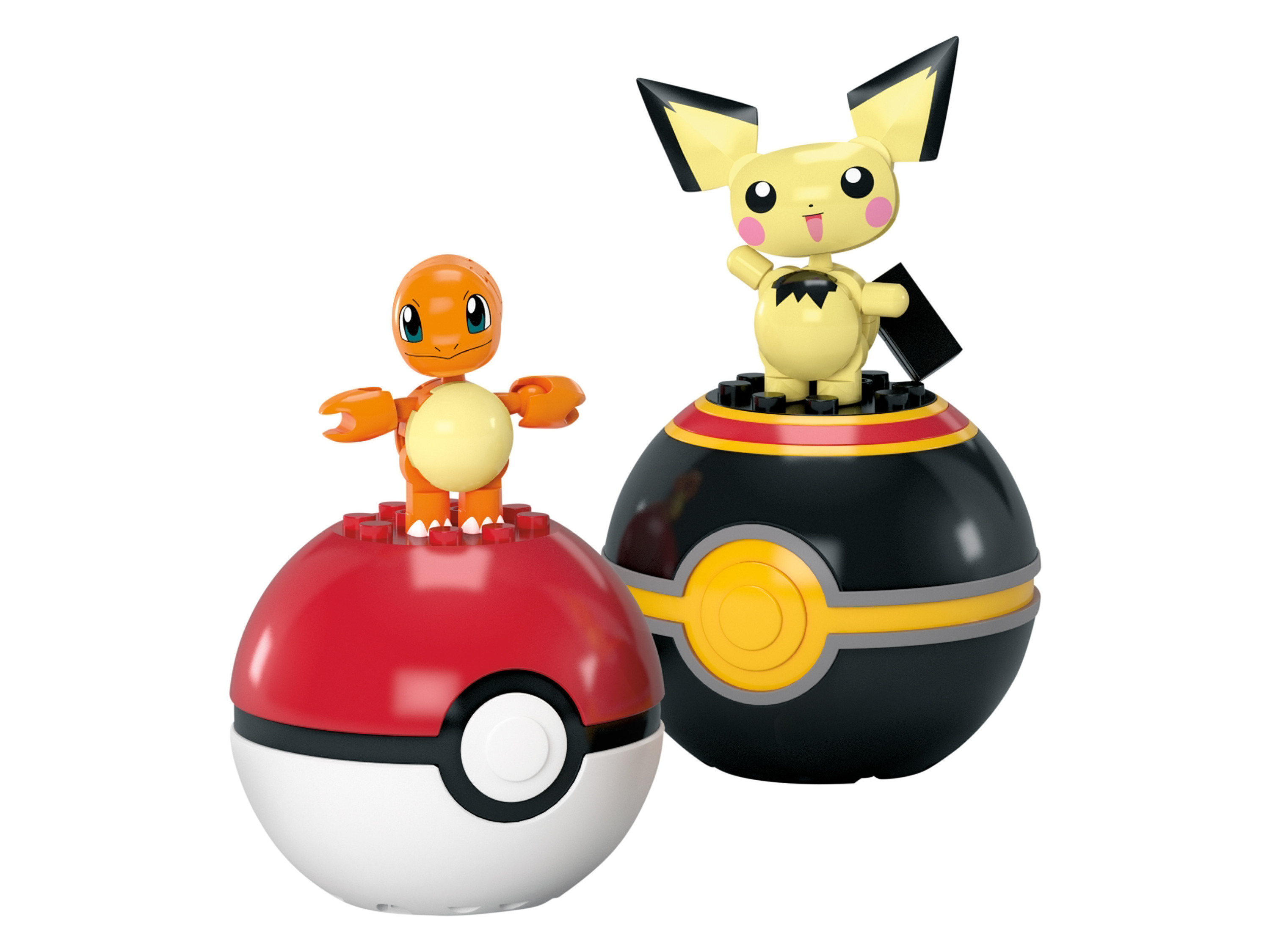 MATTEL Pokémon speelfiguren (2 Pokéball Charmander/Pichu)