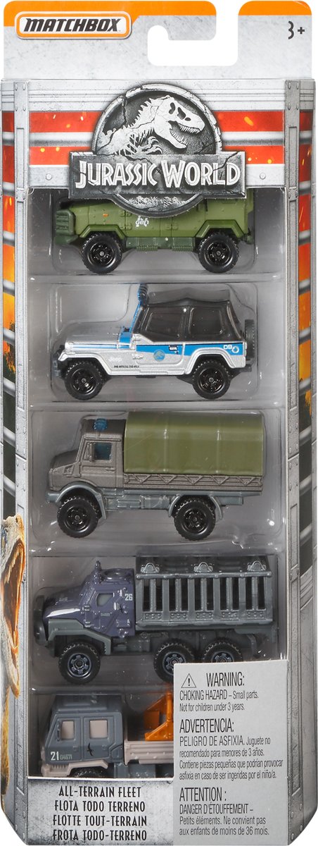 Matchbox Jurassic World Movie Set Met 5 Autos