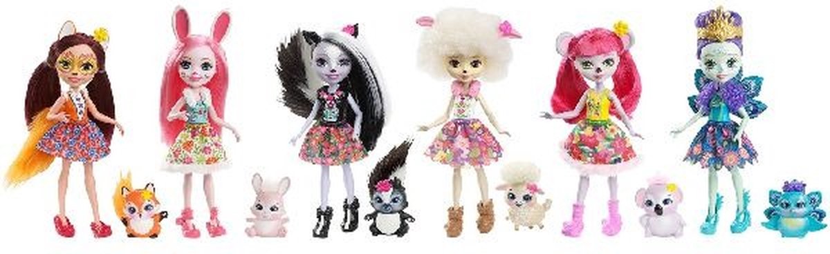 Mattel Enchantimals Pop & Dierenvriendje 15cm Assorti