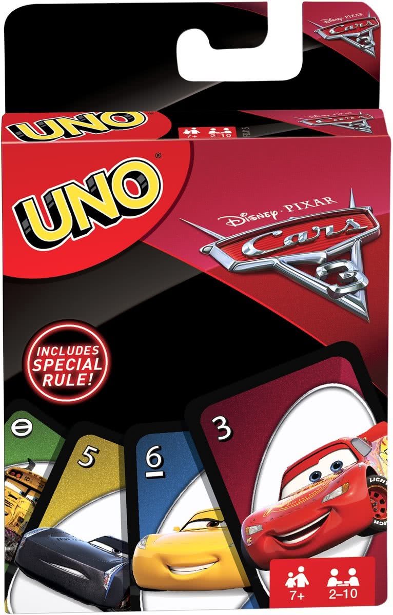 Mattel Uno Disney Cars Kaartspel