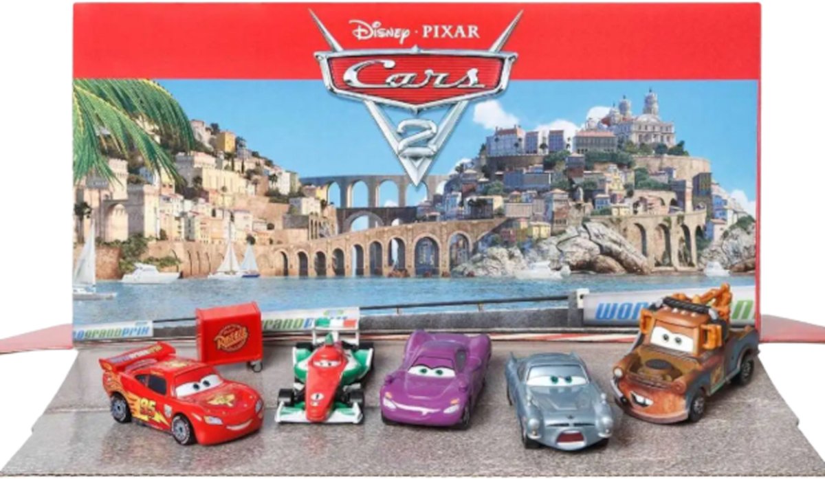 Pixar Cars World Grand Prix In Porto Corsa 5-Pack Collection