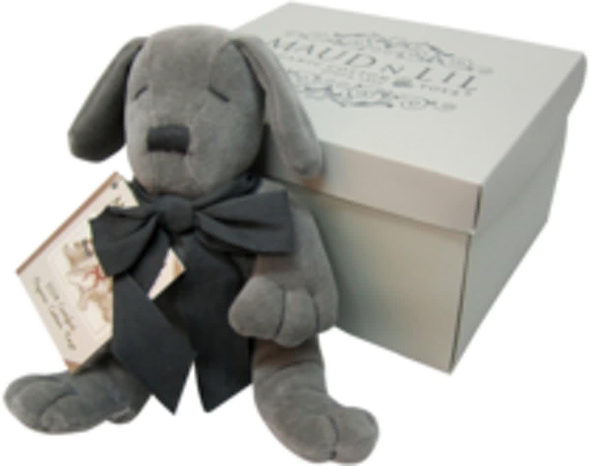 Biologische knuffel Paws Grey in cadeauverpakking