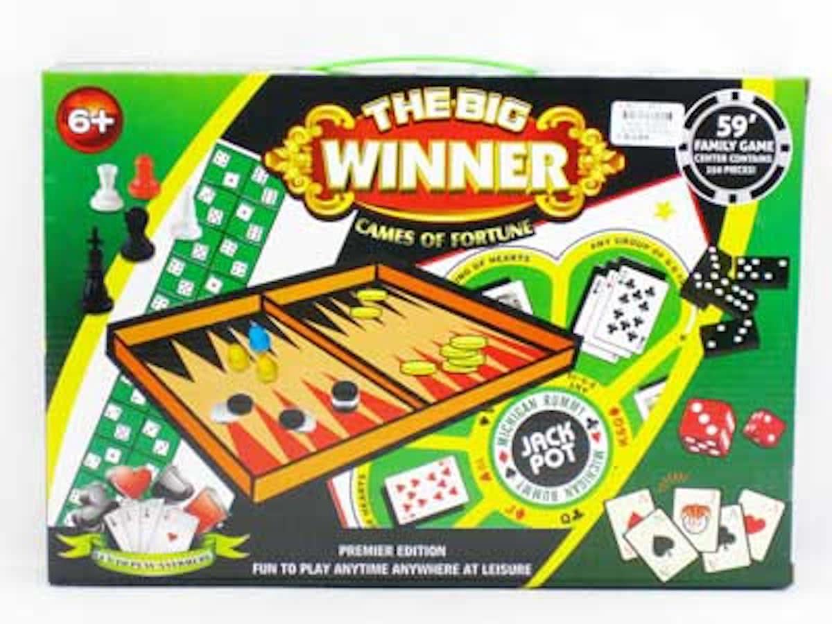 The Big Winner 1 doos, vele spellen, backgammon, kaarten, dobbelen...