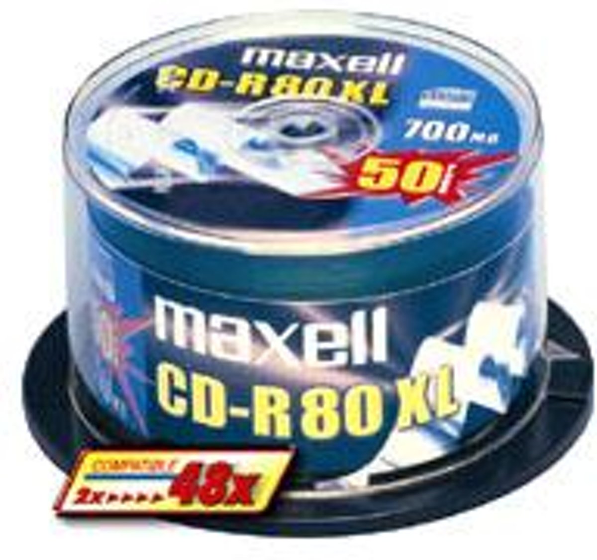 Maxell CD-R 80XL 48x 50pk Spindle 700MB 50stuk(s)