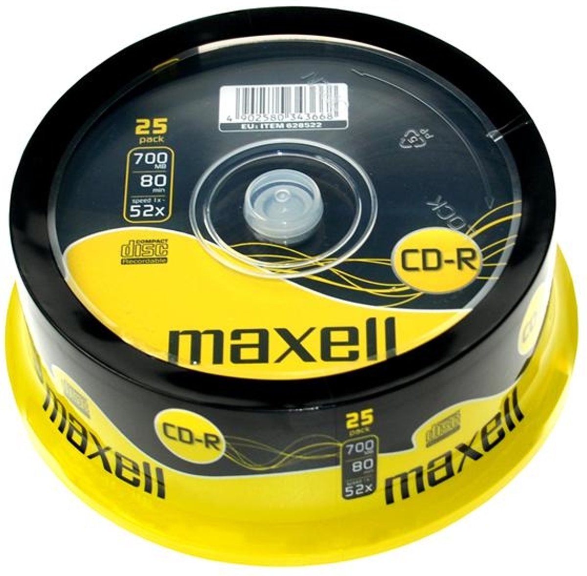 Maxell CD-R 80min/700MB 25 stuks op spindel