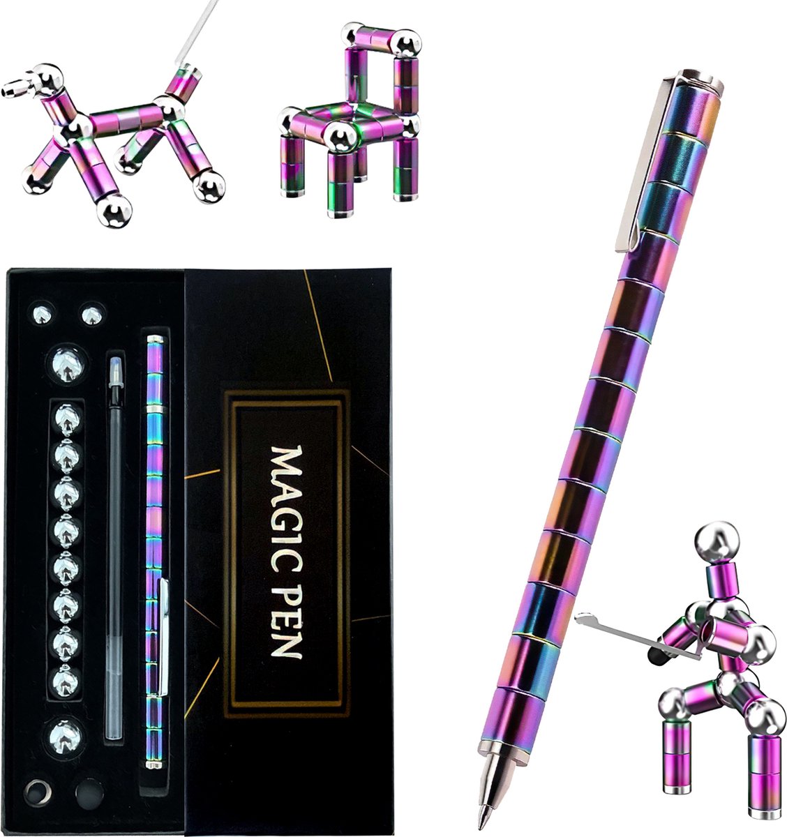 Maxia Fidget Pen Regenboog Magic Pen - Fidget Toy