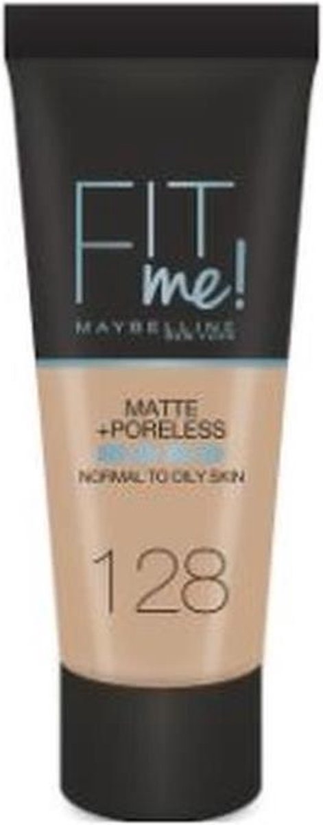 MAYBELLINE Fit Me Matte & Poreless Foundation - 128 Golden Beige