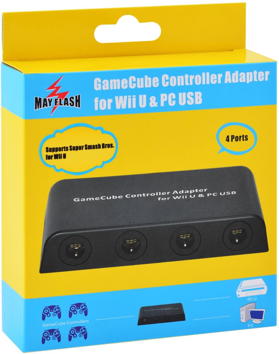 MayFlash GameCube USB Controller Adapter voor Wii U, Nintendo Switch & PC