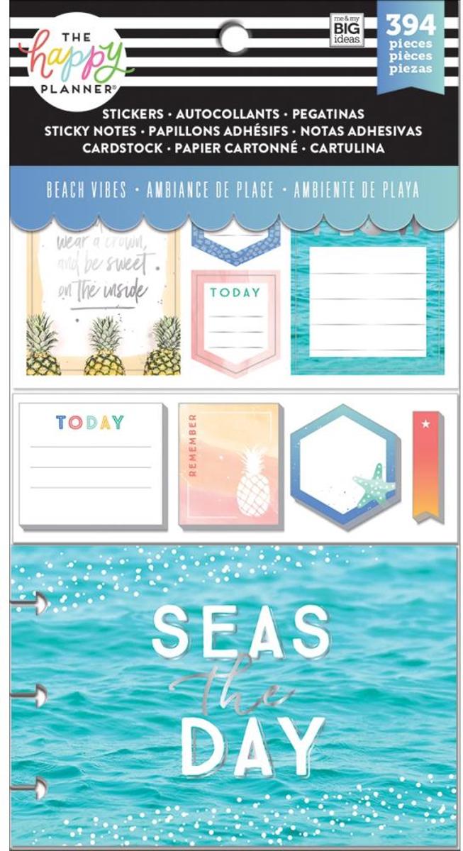 Me and My Big Ideas - Happy Planner Note Cards/Sticky Note Multi Pack - Beach Vibes - 394Pieces