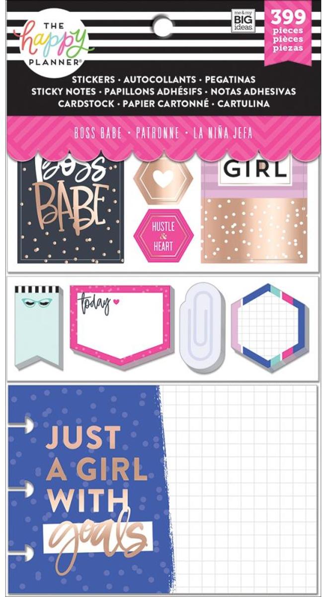 Me and My Big Ideas - Happy Planner Note Cards/Sticky Note Multi Pack - Boss Babe - 399Pieces