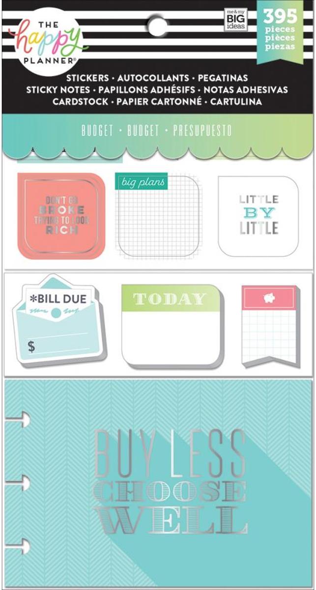 Me and My Big Ideas - Happy Planner Note Cards/Sticky Note Multi Pack - Budget - 395Pieces