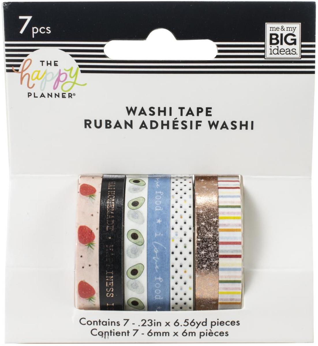 Me and My Big Ideas - Happy Planner Skinny Washi Tape - Recipe - 7 rolletjes