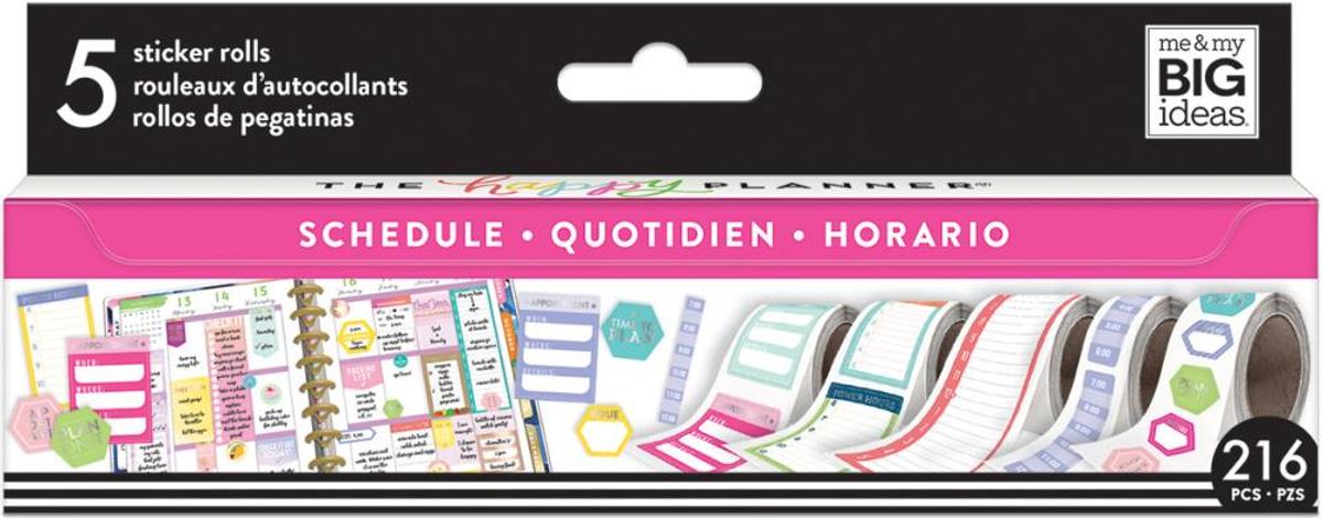 Me and My Big Ideas - Happy Planner Sticker Roll - Schedule - 216 stuks