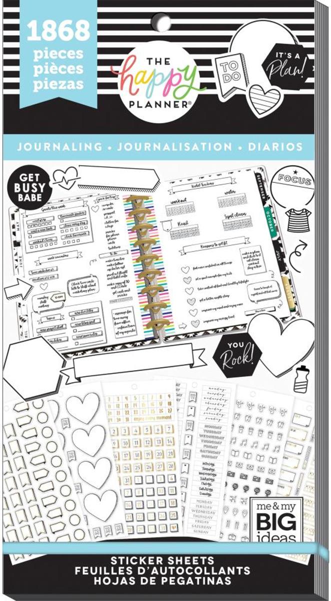 Me and My Big Ideas - Happy Planner Sticker Value Pack - Journaling - 1868 Pieces