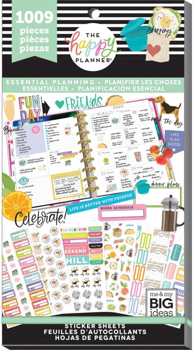 Me and My Big Ideas - Happy Planner Sticker Value Pack - Planner Essentials - 1009 Pieces