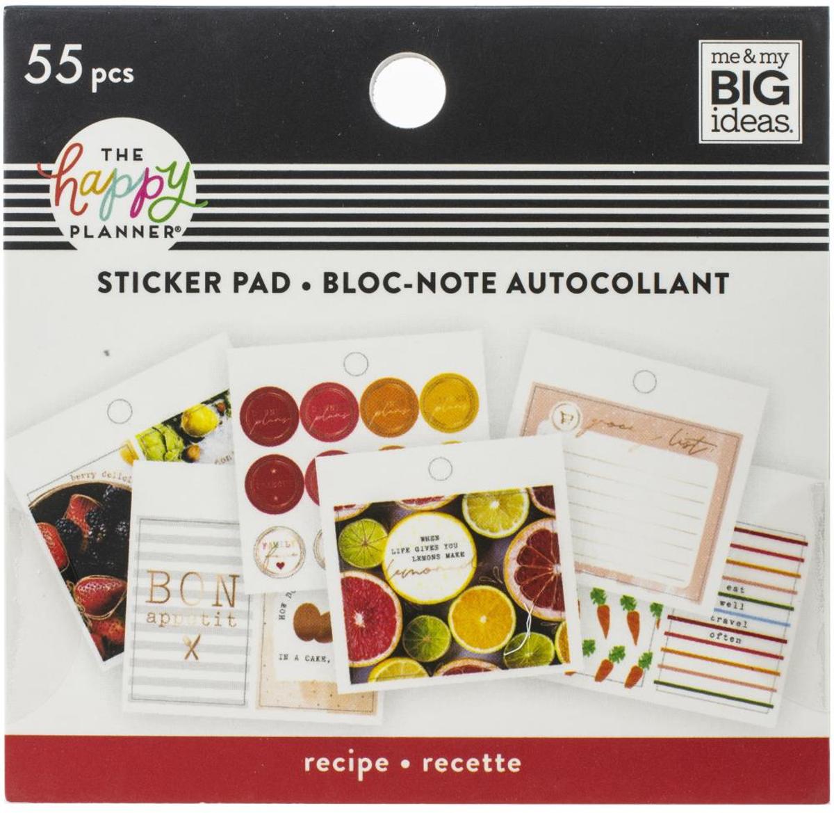 Me and My Big Ideas - Happy Planner Tiny Stickerpad - Recipe - 55stuks