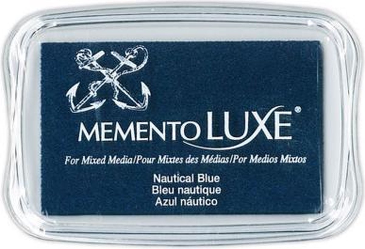 Memento luxe 9x6cm nautical blue