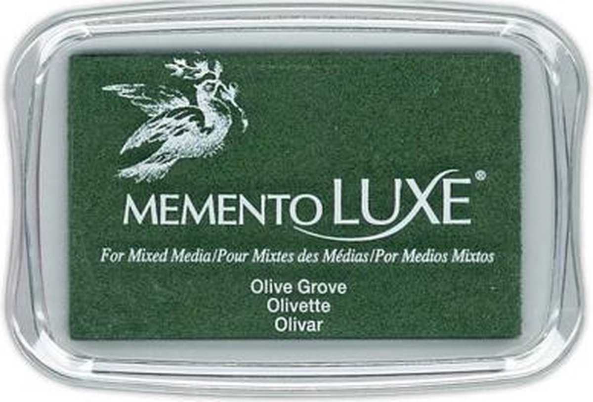 Memento luxe 9x6cm olive grove