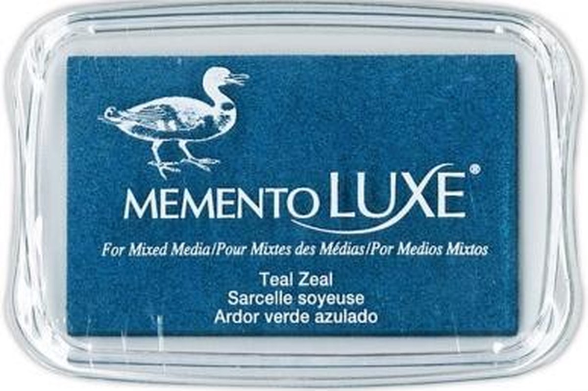 Memento luxe 9x6cm teal zeal