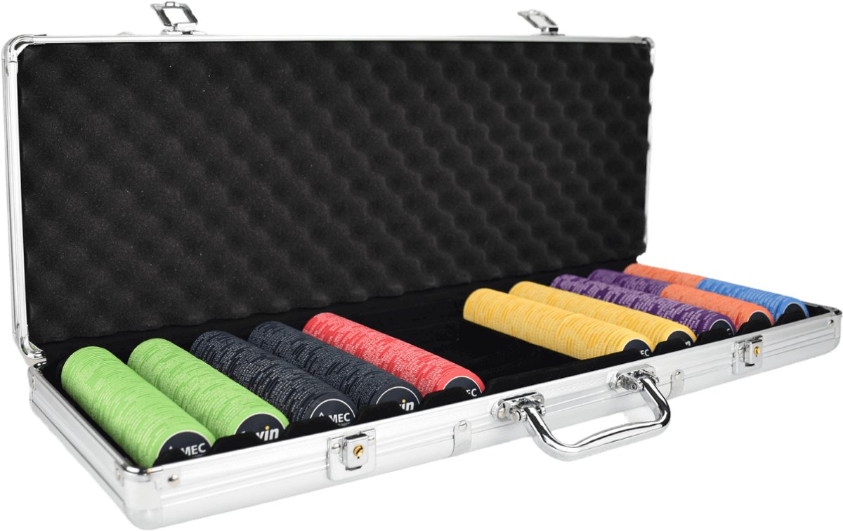 MEC Poker Open   500 Poker Chips - pokerkoffer - pokersets - pokerfiches - pokerchips