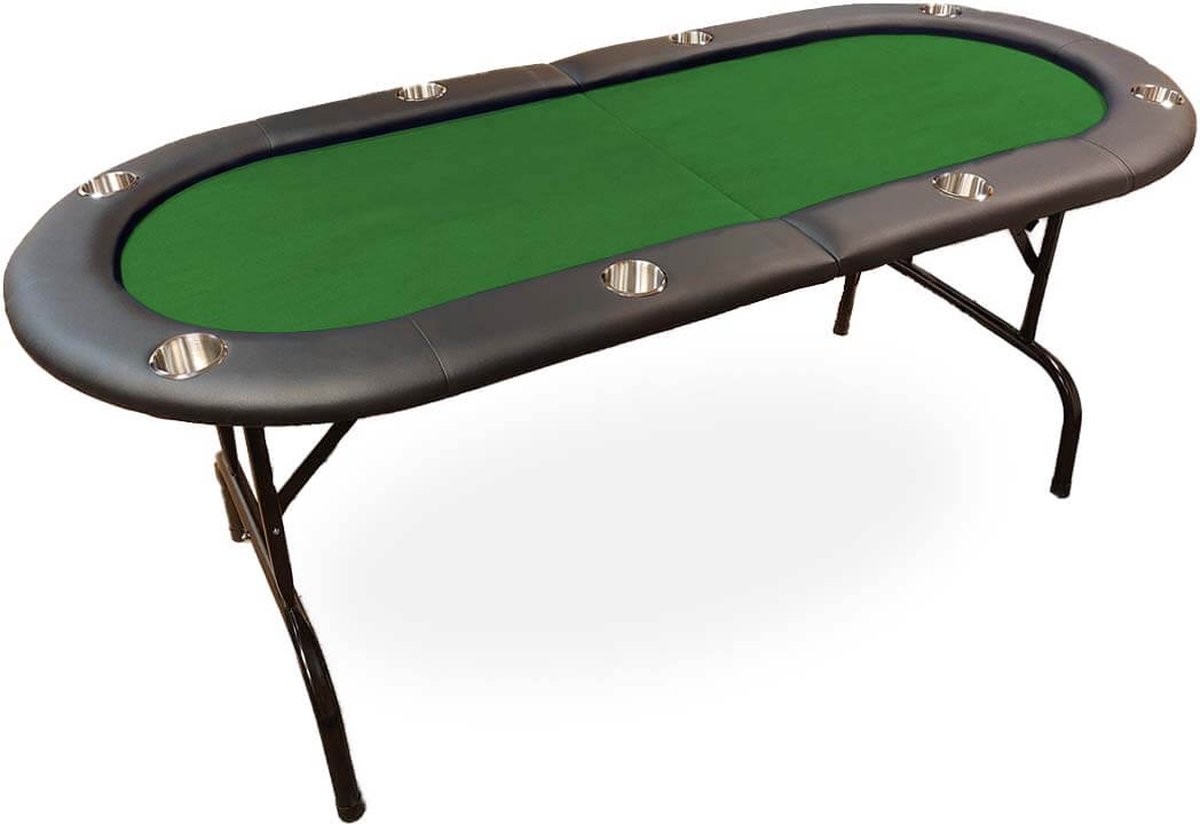 Opvouwbare pokertafel groen