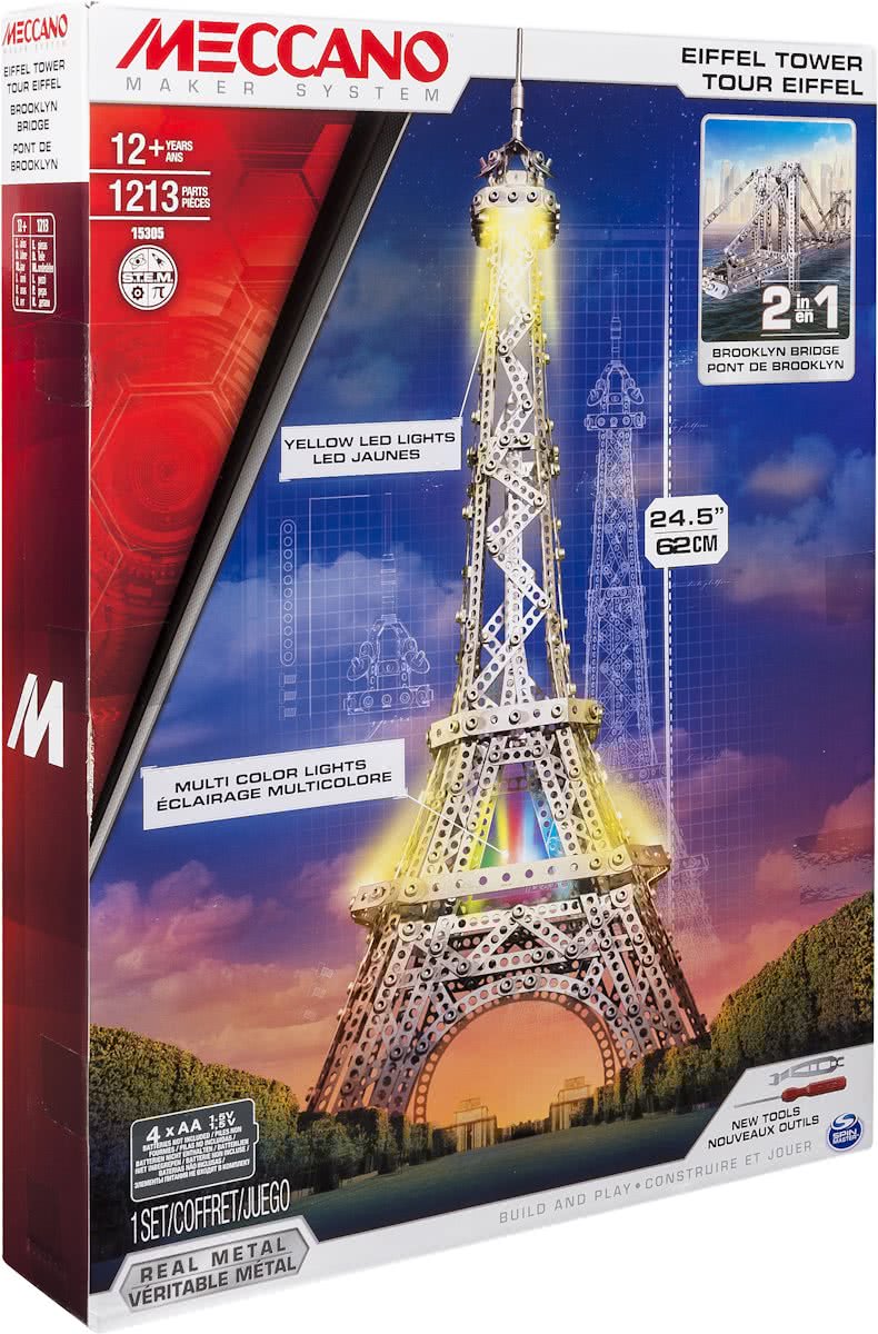 Meccano 2-in-1 Eiffeltoren - Bouwset