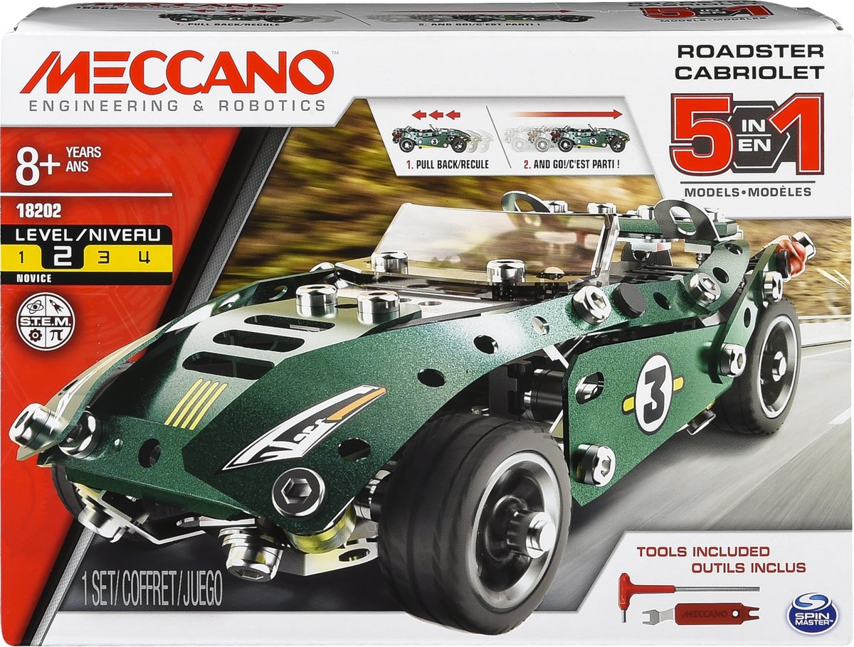 Meccano 5 Model Set - Roadster