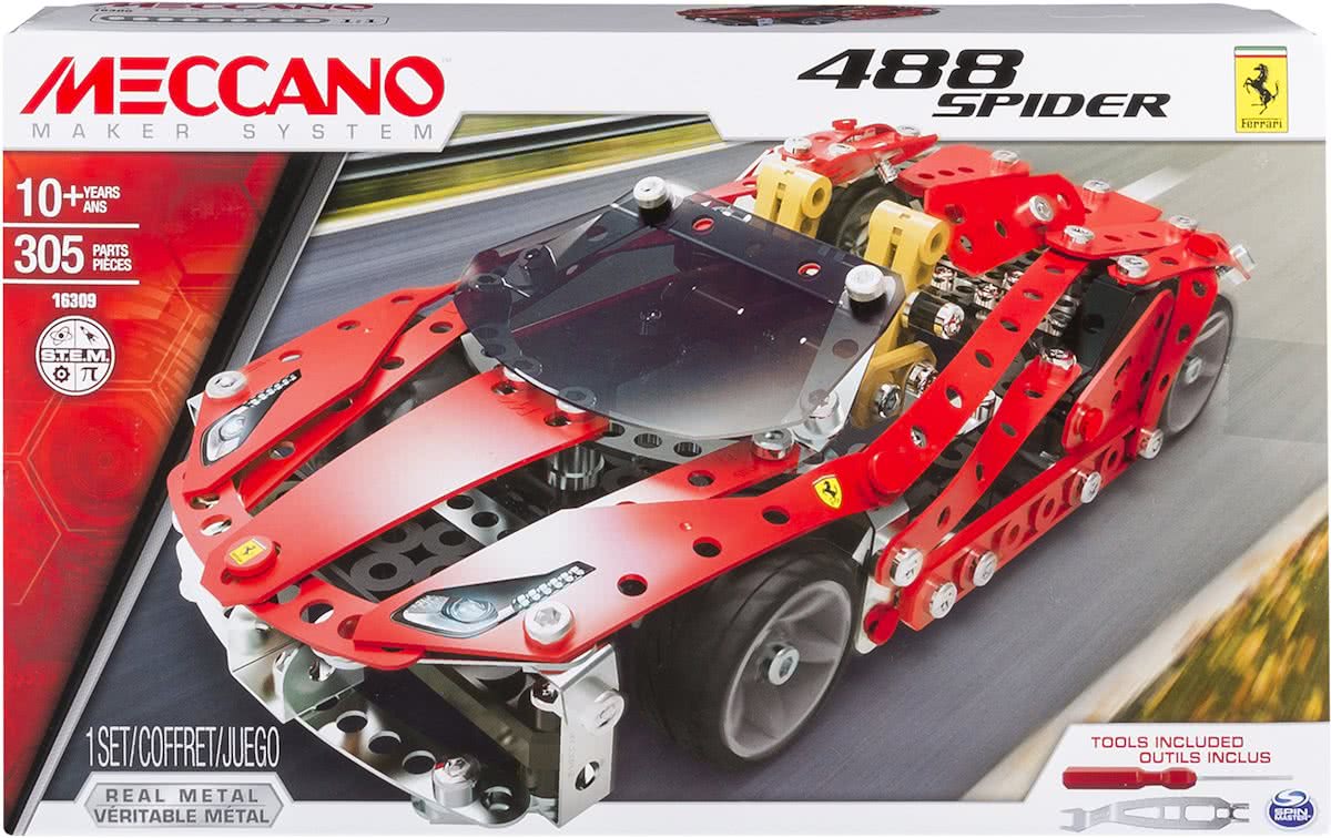 Meccano Ferrari GTB 488 Spider - Bouwset