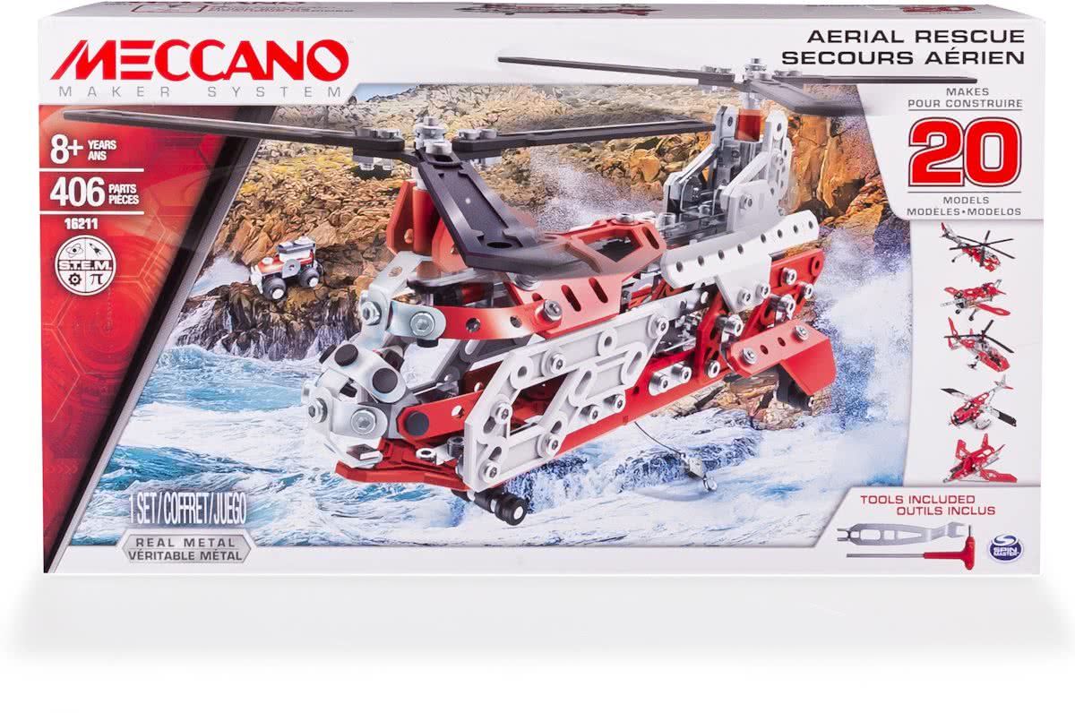 Meccano Helikopter - 20 Modellen