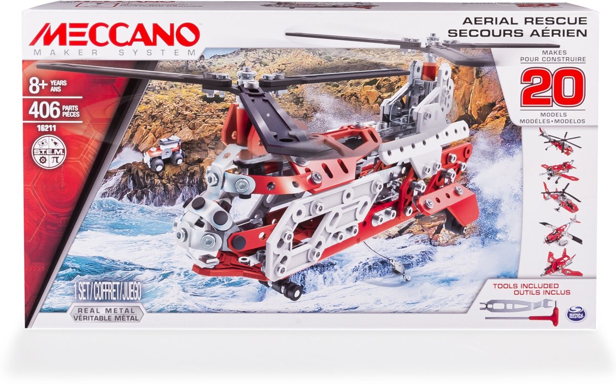 Meccano Helikopter 20 Modellen - Constructiespeelgoed