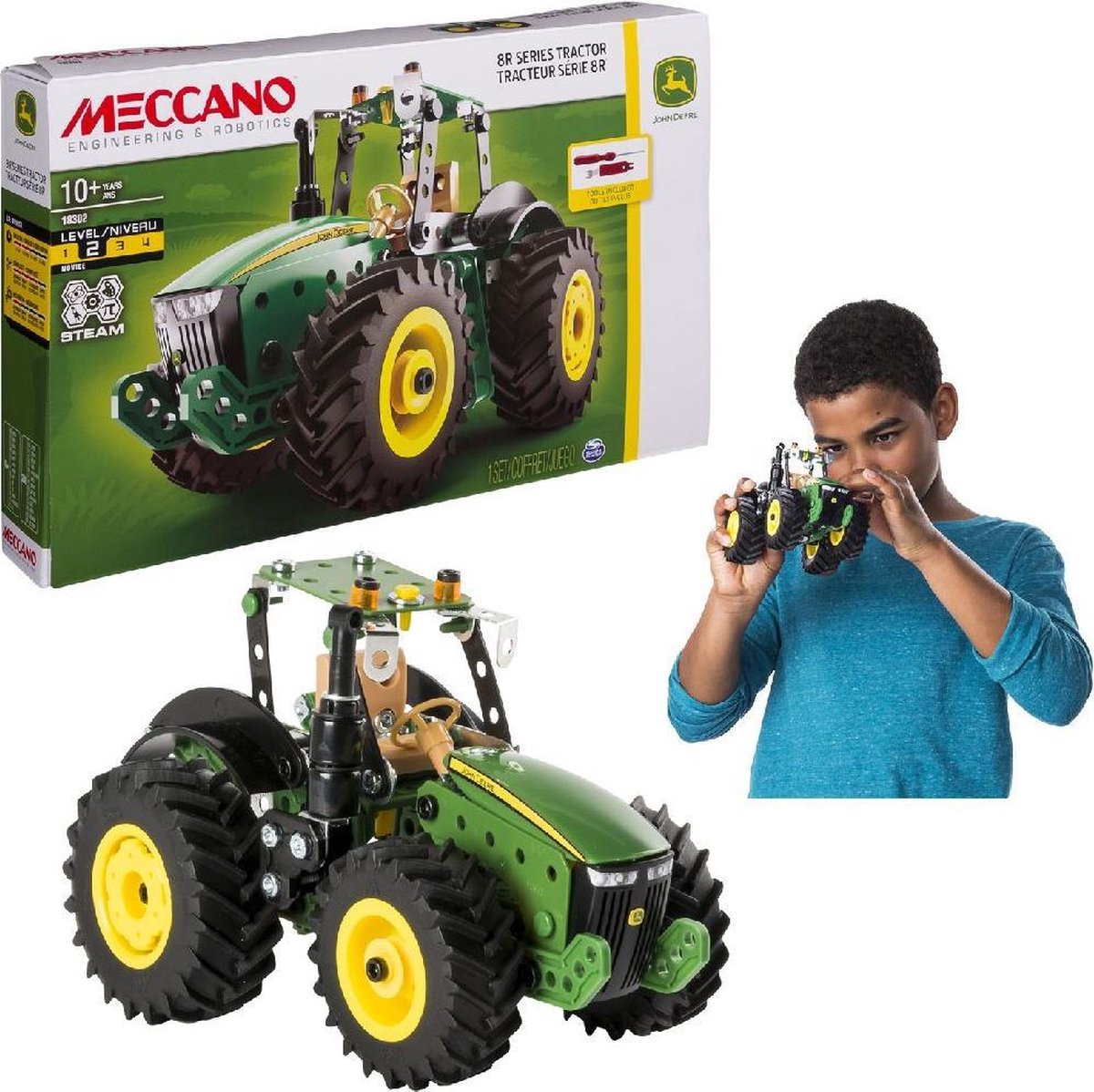 Meccano John Deere Tractor 8RT