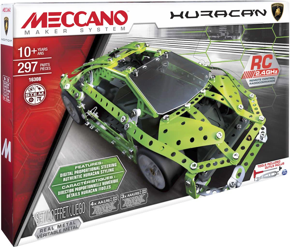 Meccano Lamborghini Huracan RC - Bouwset