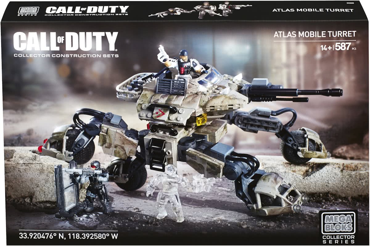 Mega Bloks - Call Of Duty - Atlas Mobile Turret - Constructiespeelgoed