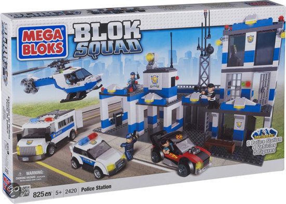 Mega Bloks Blok Squad Police Station with Jail