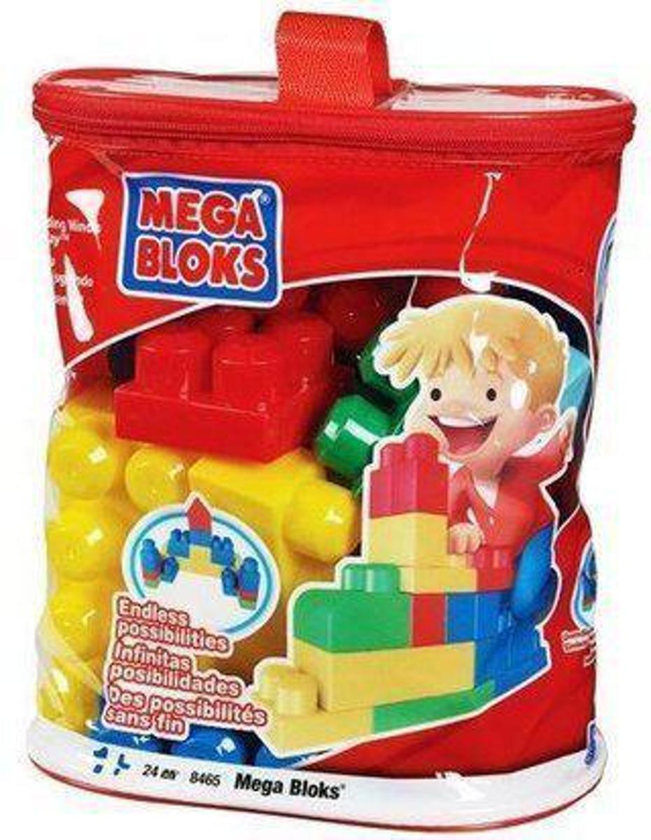 Mega Bloks First Builders 24 Maxi blokken met tas