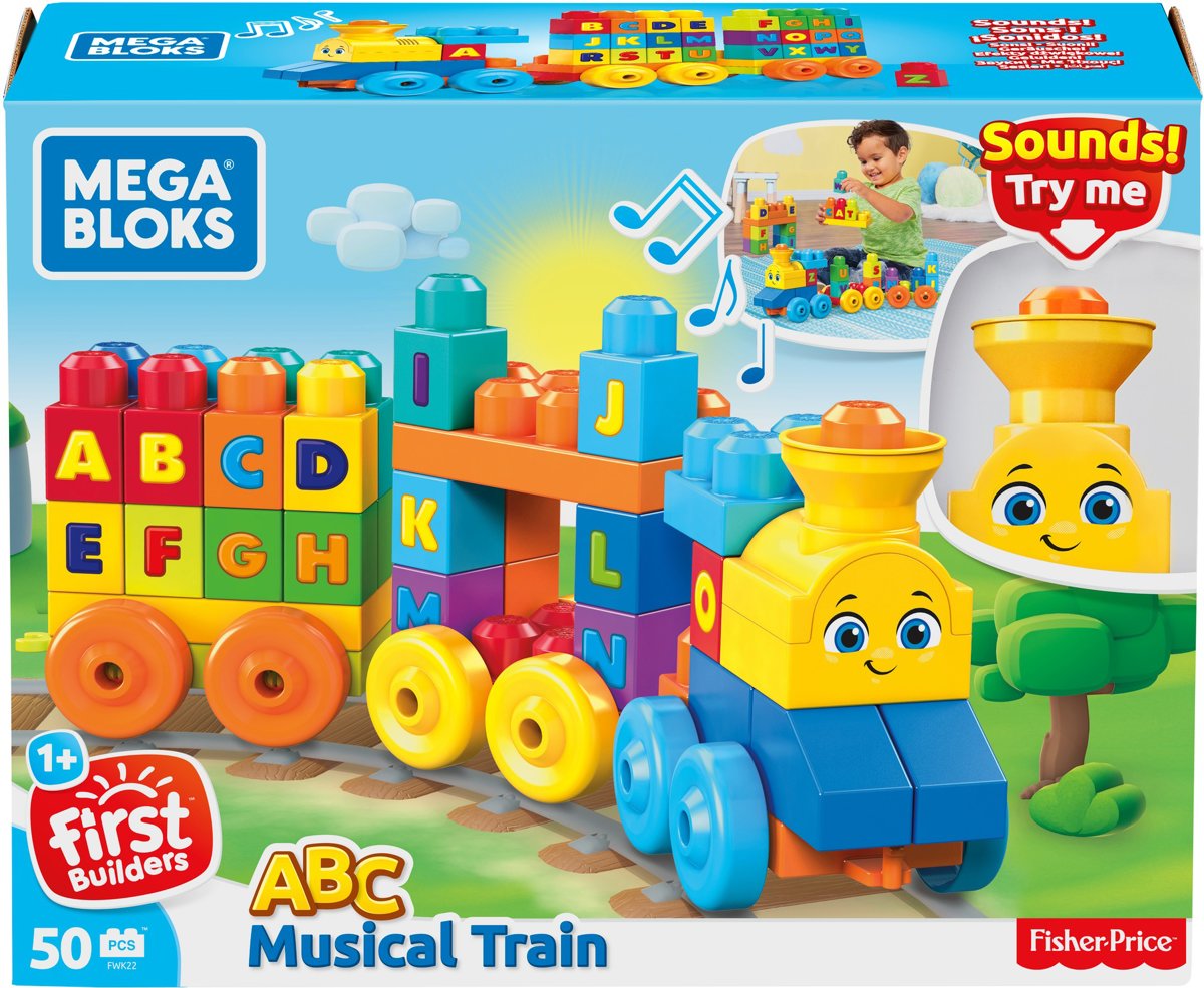 Mega Bloks First Builders ABC Leren  Speelgoedtrein - Constructiespeelgoed