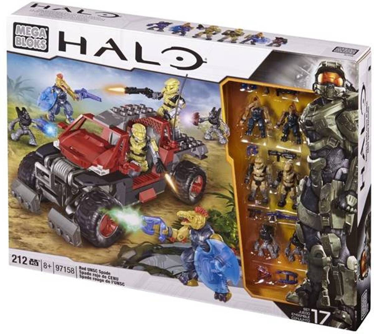 Mega Bloks Halo Red UNSC Spade  (97158)